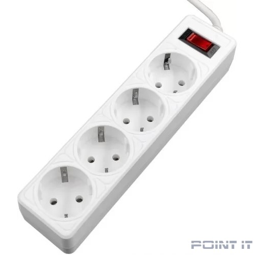 5bites Сетевой фильтр GARDA SP4W-518 4S / 3*0.75MM2 / 1.8M / WHITE