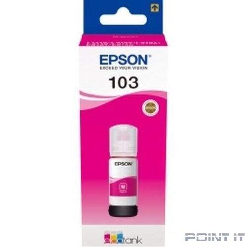 EPSON C13T00S34A Контейнер 103 с пурпурными чернилами для L1110/L3100/3101/3110/3150/3151, 65 мл.(cons ink)