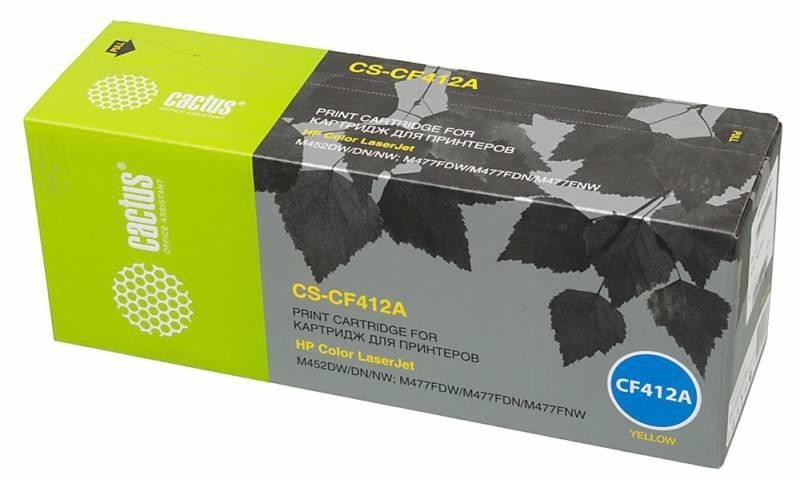 Картридж YELLOW /M452DW/DN/NW 2.3K CS-CF412A CACTUS