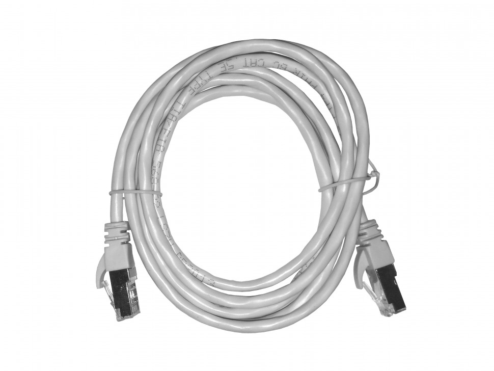 Патч-корд FTP4 cat.5е, 2.0м, BC, LSZH, серый, литой коннектор NETKO Optima