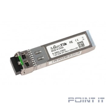 MikroTik S-55DLC80D Модуль 1.25Gbps, SM, 1550nm, 80km, Dual LC connector