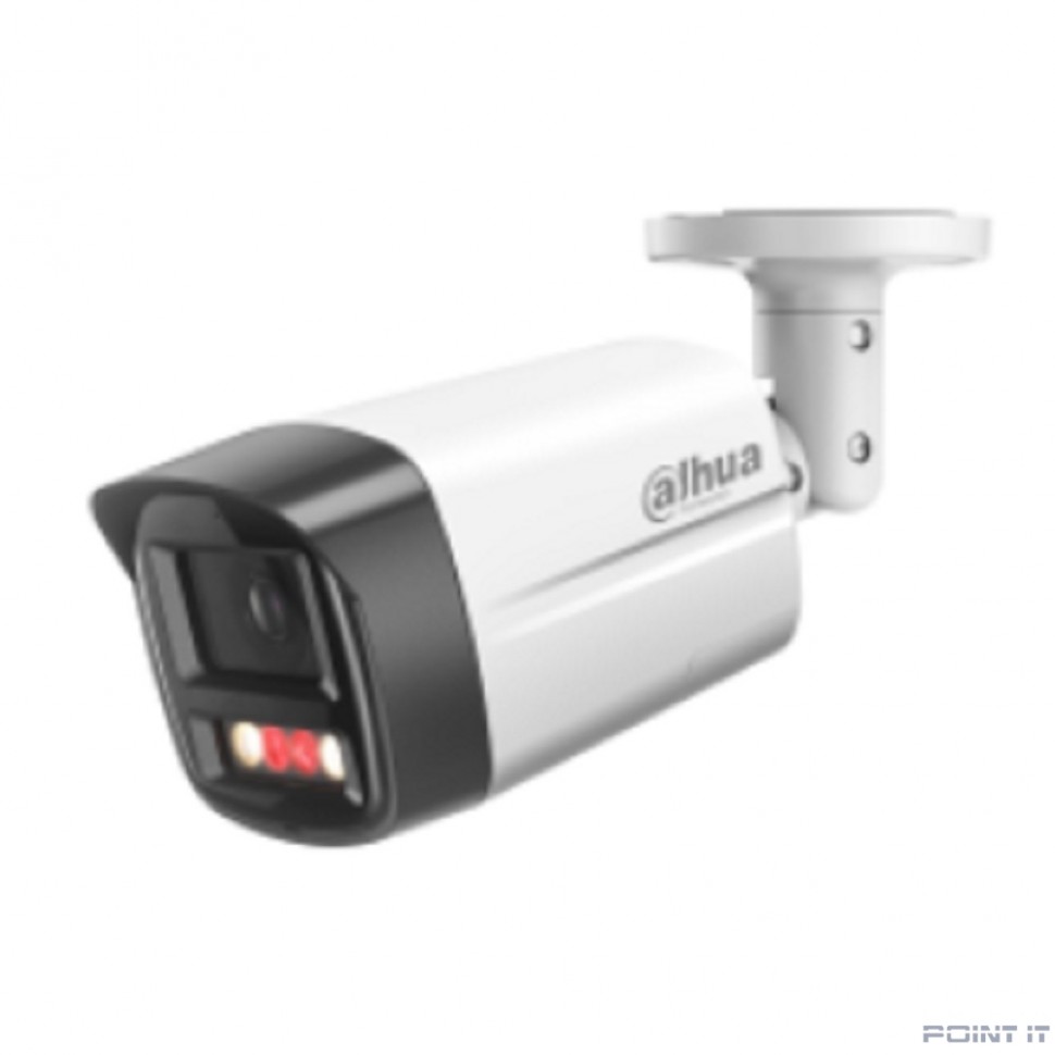 DAHUA DH-IPC-HFW2249TLP-S-LED-0280B-PRO Уличная цилиндрическая IP-видеокамера WizColor 2Мп, 1/2.9” CMOS, объектив 2.8мм, видеоаналитика, микрофон, LED 50м, IP67, металл