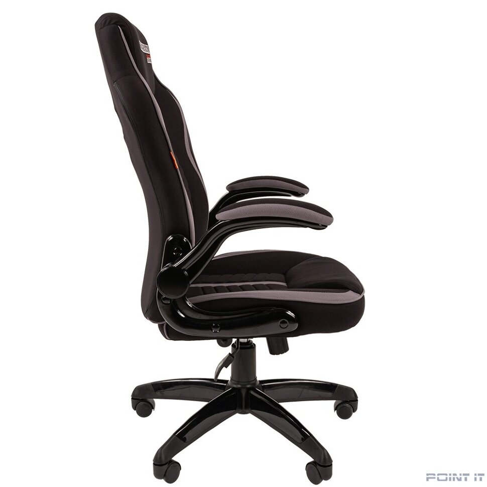 Кресло Chairman game 19 Россия ткань черн./сер. (7069655 / 7060635)