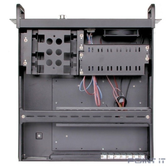 Procase EB445-B-0 Корпус 4U Rack server case, черный, дверца, без блока питания, глубина 450мм, MB 12"x9.6"