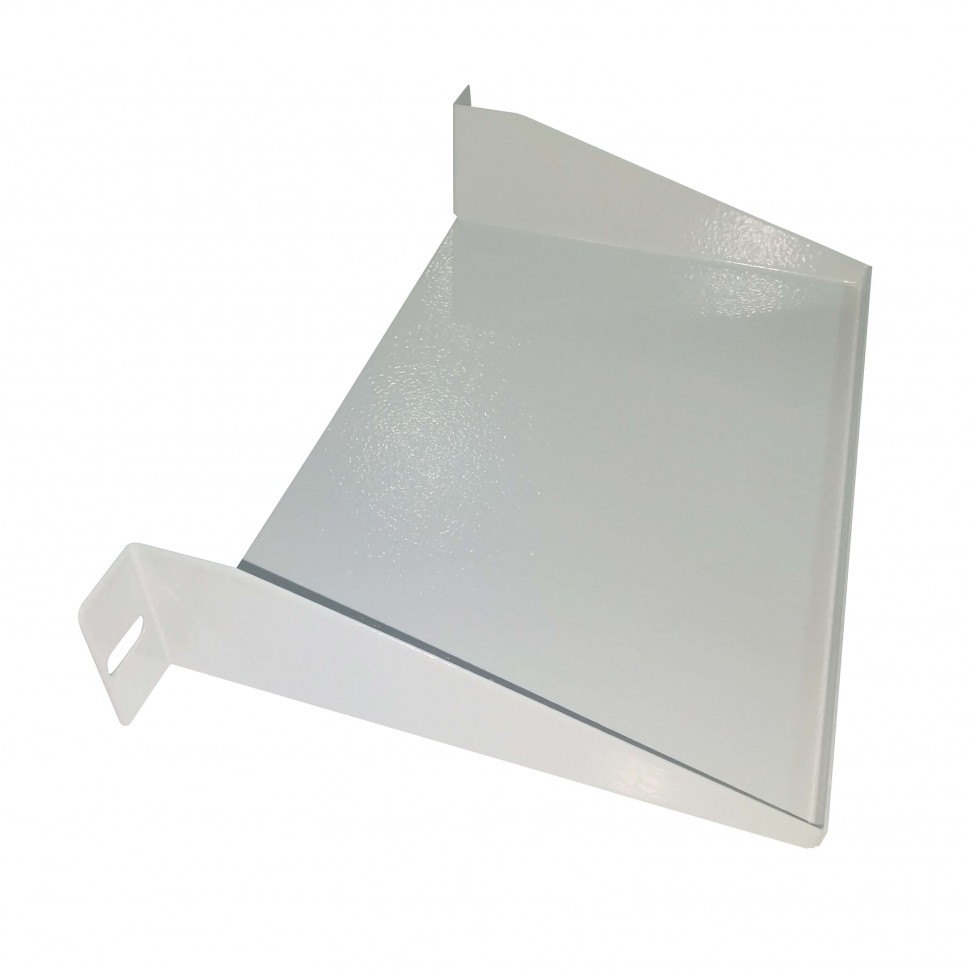 Полка консольная 10, 1U, глубина 152, без крепежа, серая