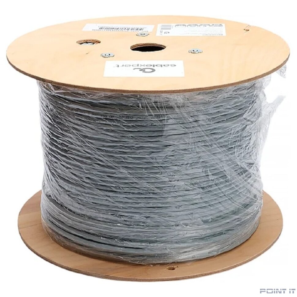 Cablexpert UPC-6055-4-CU Кабель Cablexpert (RU) UTP indoor 4x2x0.55, медный, кат.6, однож., 305м, coil, серый