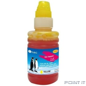 Чернила G&amp;G GG-T6644Y желтый100мл для Epson L100, L110, L120, L130, L132, L210, L222
