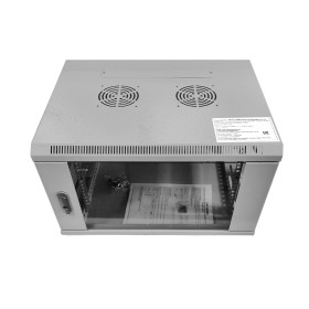 Шкаф настенный 9U серия WMA (Wall Maestro) (600х450х500), передняя дверь стекло, собранный, серый Netko  А