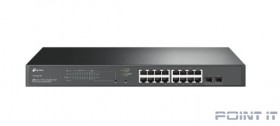 TP-Link SG2218P Коммутатор JetStream Smart с 16 гигабитными портами PoE+ и 2 гигабитными портами SFP
