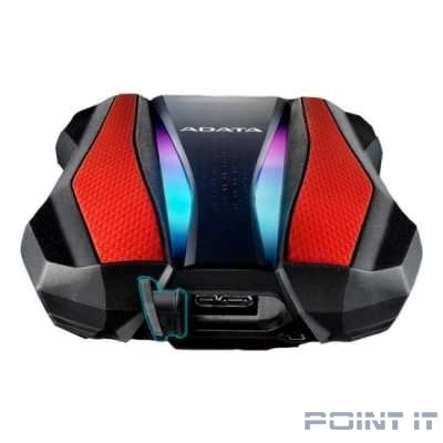 A-Data Portable HDD 1TB HD770G, 2,5" , USB 3.2, противоударный, водонепроницаемый, красный