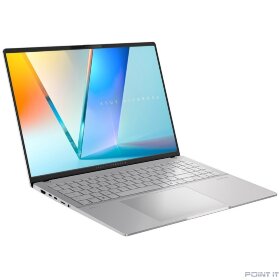 Ноутбук ASUS M5606K (M5606KA-RI035) 16&quot;/3K/OLED/600N/120Hz/Ryzen AI 7 350/24GB/SSD1TB/AMD Radeon/Backlit/DOS/Cool Silver (90NB1593-M00160)