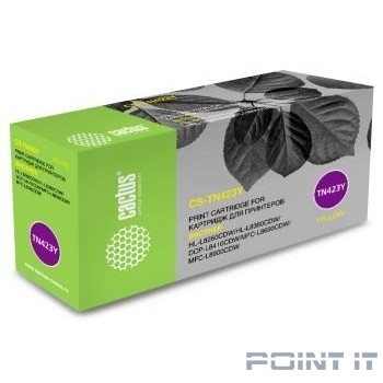 CACTUS TN-423Y Картридж для Brother DCP L8410CDW/HL L8260CDW/MFC L8690CDW, жёлтый, (4000стр.)