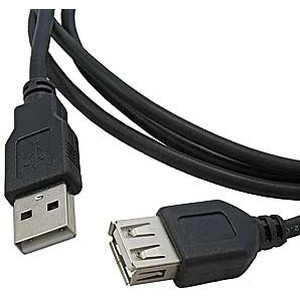 Кабель шт.USB A- гн.USB A 1.1 (3,0м), черный, блистер, Netko РАСПРОДАЖА