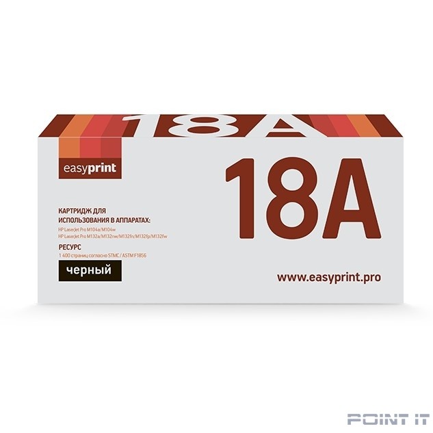 Easyprint CF218A Тонер-картридж для LaserJet Pro M104a/M104w/M132a/M132fn/M132fw/M132nw (1400 стр.) с чипом