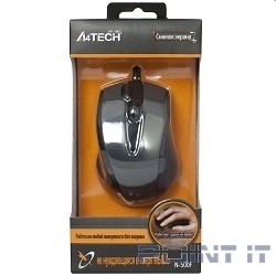 A4Tech N-500F V-TRACK (серый глянец/черный) USB, 3+1 кл.-кн.,провод.мышь [641866]