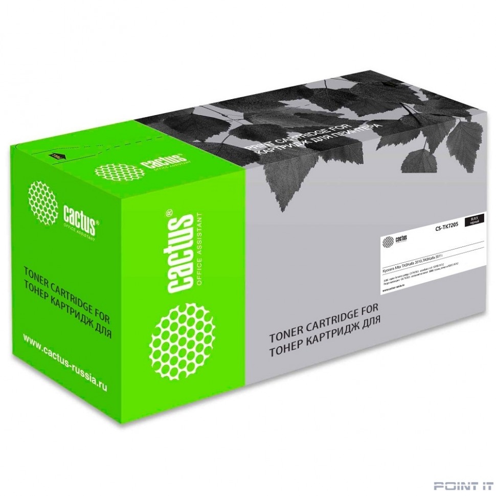 Картридж лазерный Cactus CS-TK7205 черный (35000стр.) для Kyocera Mita TASKalfa 3510i, TASKalfa 3511i