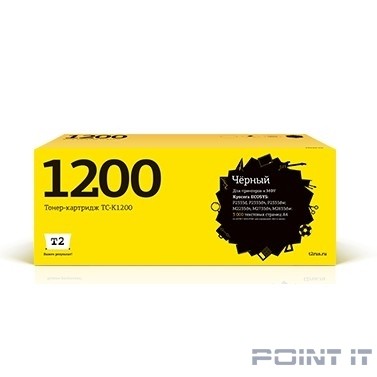 T2 TK-1200 Тонер-картридж (TC-K1200) для Kyocera ECOSYS P2335d/P2335dn/P2335dw/M2235dn/M2735dn/M2835dw (3000 стр.) чёрный, с чипом